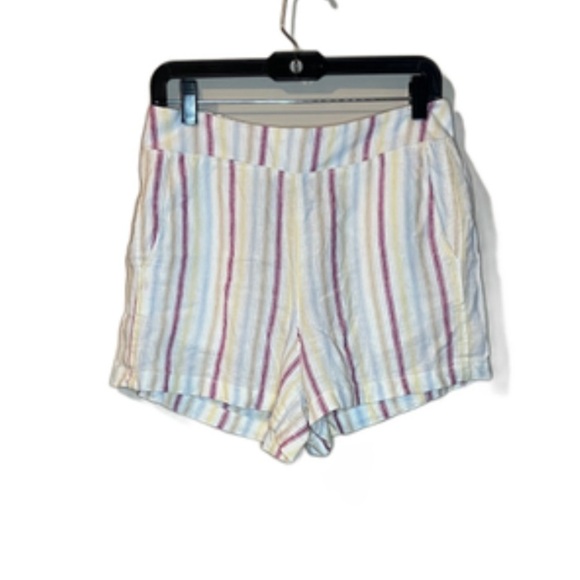 ⭐️GAP Linen Blend Striped Women's Shorts - Picture 1 of 7